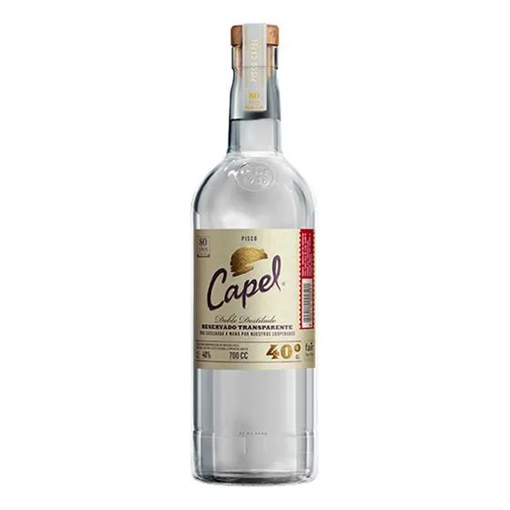 Pisco Capel Doble Destilado Reservado Transparente 700ml