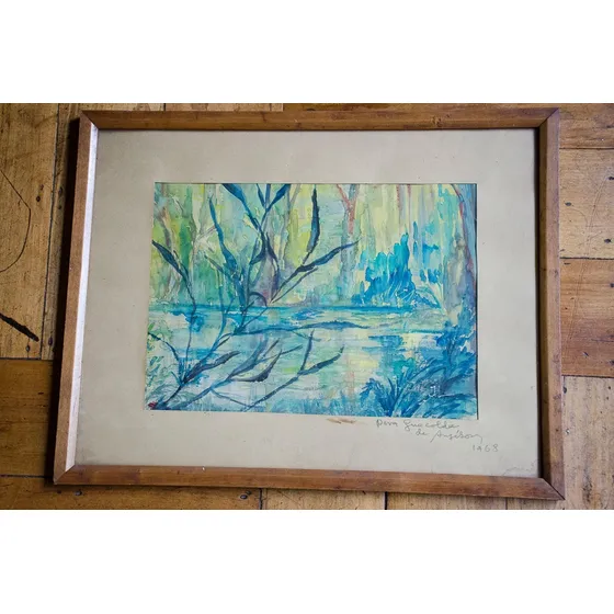 Acuarela  Pintor Chileno Anselson
