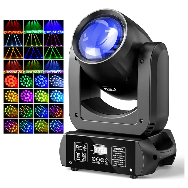 Cabeza Móvil Led 150w Dj Luces Fiesta Dmx Gobos Multicolor
