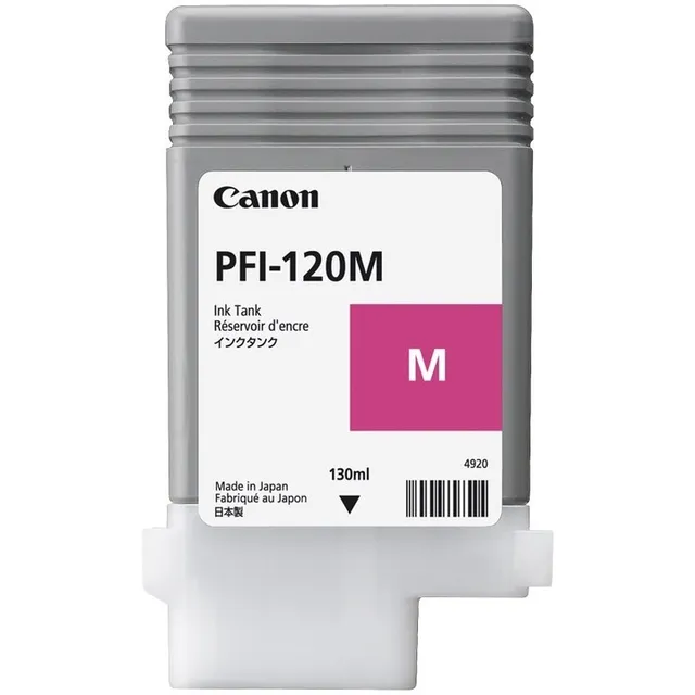 Tanque De Tinta Canon Pfi-120 M Magenta Rendimiento 130 Ml,