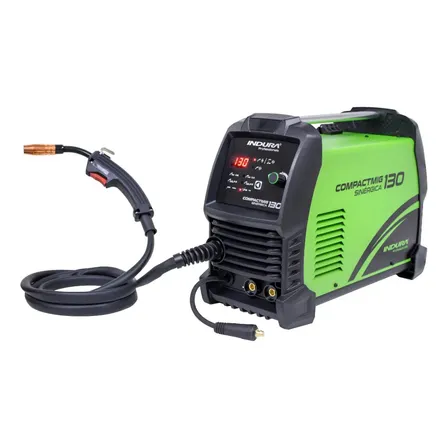 Soldadora Multiproceso Compactmig Mma/tig/mig/flux - 130 Amperes Sinérgica Verde Indura