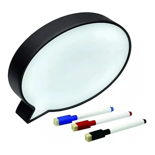 Luminária Letreiro Balão De Fala Para Escrever Grande Led