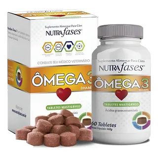 Nutrafases Ômega 3 60 Tabletes Para Cães - Suplemento