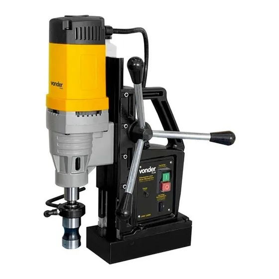 Furadeira Com Base Magnética 1680w Fmv1680 220v Plus Vonder Cor Amarela e Preta