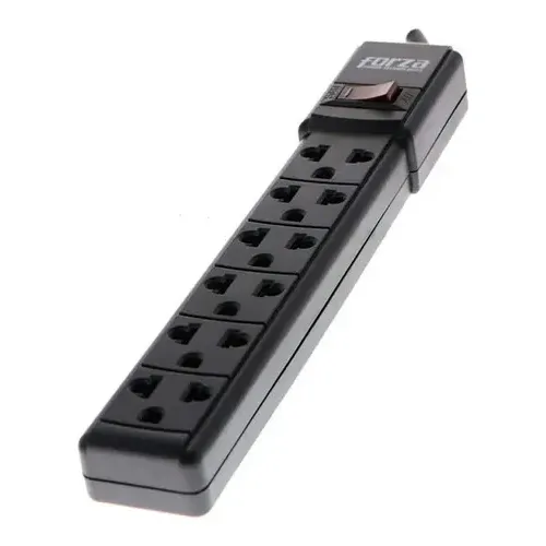 Regleta Forza Ps-001b 2200w 6 Tomas Color Negro | Cuotas sin interés