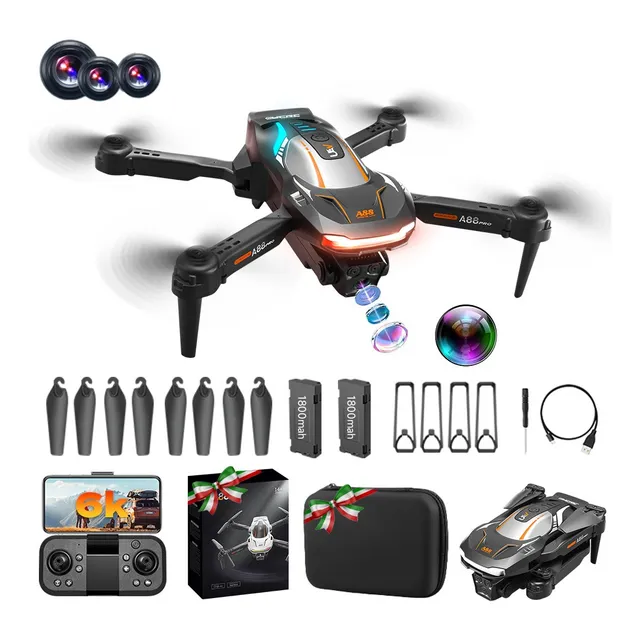 Drone Mini Remoto Uavs Cámara Control Giro 360 8k 2.4ghz