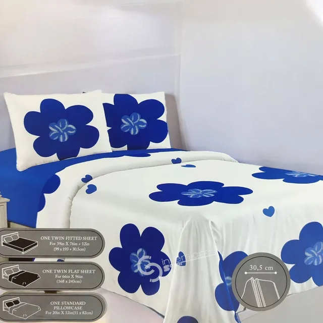Juego De Sabana Individual Estampada Letonia Tienda