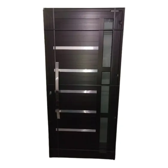 Porta De Alumínio De Correr Preta 210x90 L - Leve