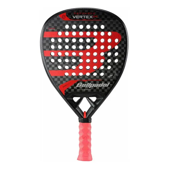 Paleta De Pádel Bullpadel Vertex 04 24 color Negro/ Rojo
