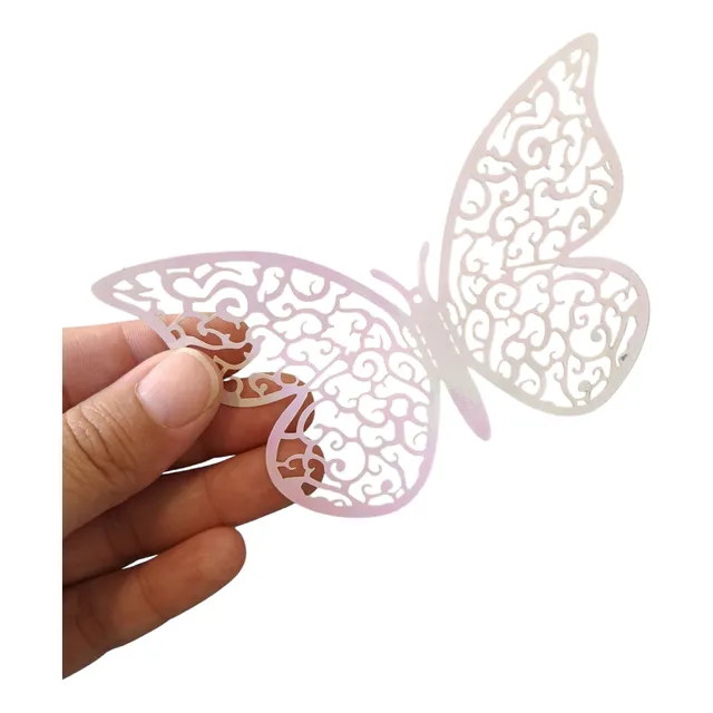 Mariposas 3d Para Toppers Torta Y Adorno En 3 Tamaños X 12un