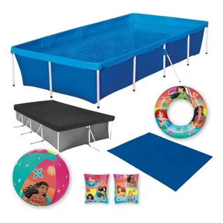 Kit Piscina Mor 3000 Litros + Capa E Forro + Bola E Boias
