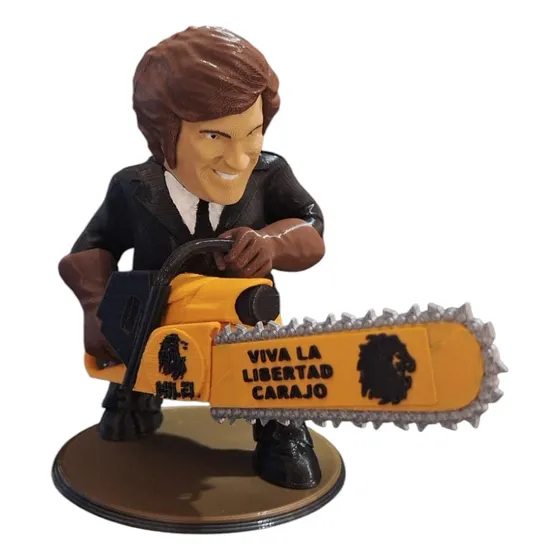 Muñeco Figura Javier Milei 3d 17cm