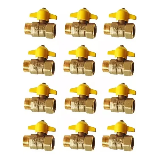 Pack 12 Llave De Paso Para Gas 1/2 Hi He Taumm