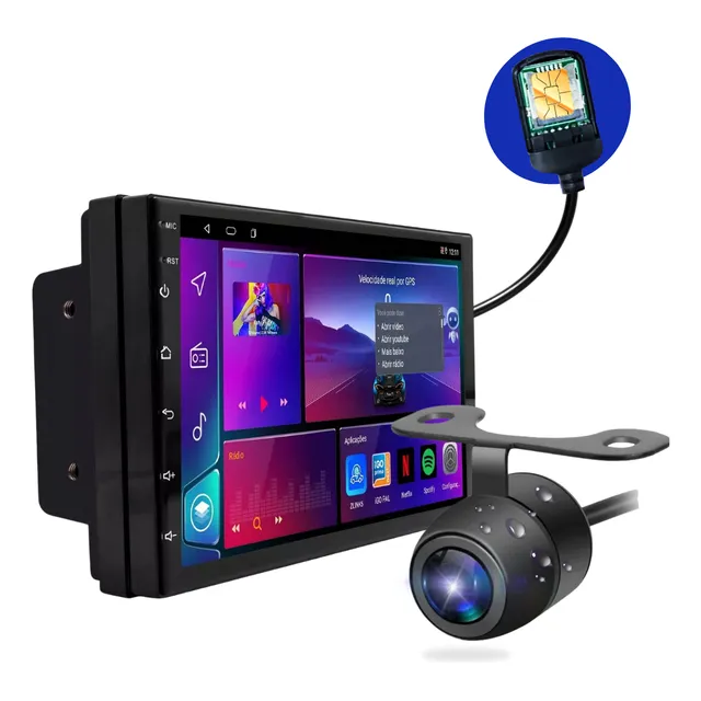 Multimidia Mp5 Carplay Wifi 7p Octa Core Android 4gb-64gb.