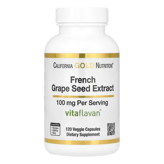 Extracto De Semilla De Uva Francesa 100 Mg California Gold