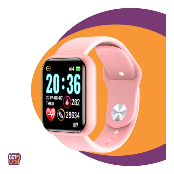 Smartband Smartwatch Pró Relógio Inteligente 1.3 Caixa 44mm De Plástico De Alta Qualidade, Pulseira Rosa E O Arco De Acrílico E Plástico GotWire?