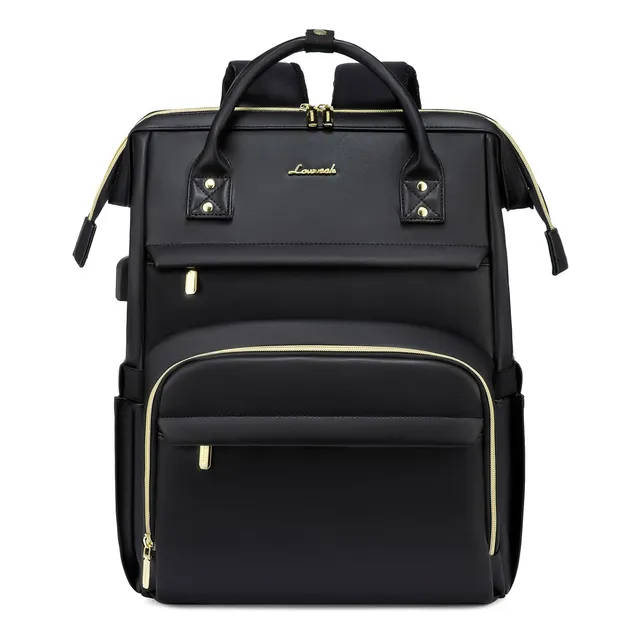 Mochila Para Laptop De 15.6'' Lovevook Negro 18 Bolsillos