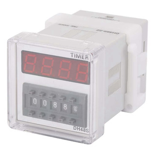 Relé De Tempo 220v Dh48s-2z Display Lcd Timer Delay 220vac 0 Relé De Tempo 220v Dh48s-2z Display Lcd Timer Delay 220vac 0