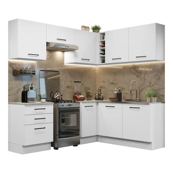 Armario De Cocina Completo Esquinero 399cm Agata Madesa 02