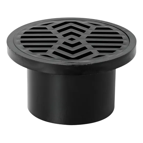 Rejilla De Piso Plástica Color Negro 3x2 Lujo 