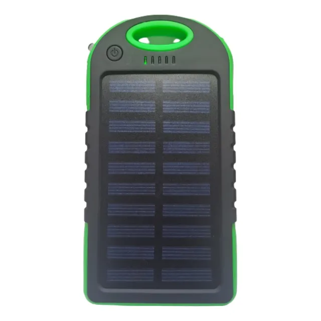 Cargador Solar Usb De 8000 Mah Con Linterna Led .