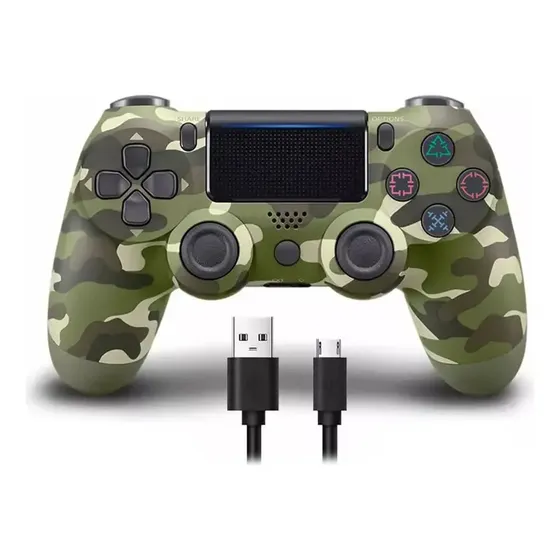 Joystick Control Inalámbrico Compatible Con Consolas, Camuflado Color Verde | Cuotas sin interés