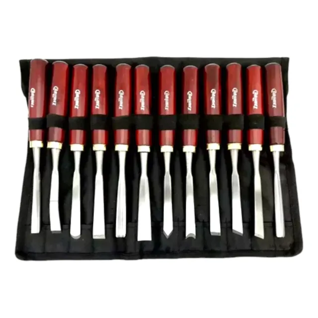 Formones Gubias Tallado Madera X 12 Calidad Pro - En Oferta