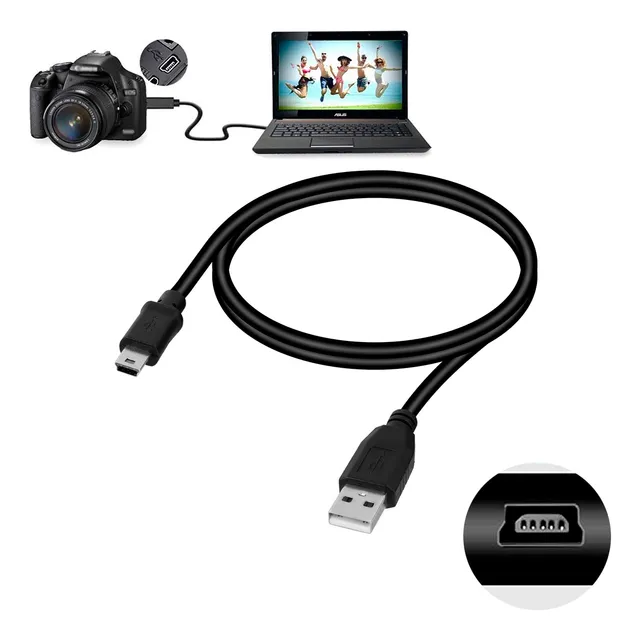 Cable Usb A Mini Usb 2.0 V3 Para Datos Y Carga 1 Metro Macho