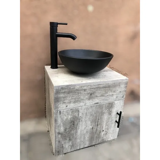 Mueble Flotante Gabinete +ovalin  Lavabo + Monomando Llave 