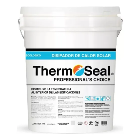 Thermoseal Aislante Térmico Reduce El Calor Cubeta 19 Lt