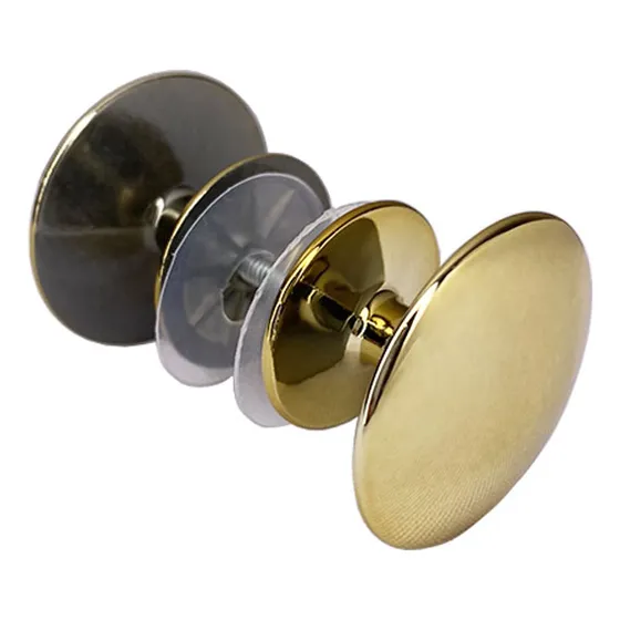 Puxador Para Box E Porta De Vidro Blindex Redondo - 7 Cores Cor Dourado Brilho