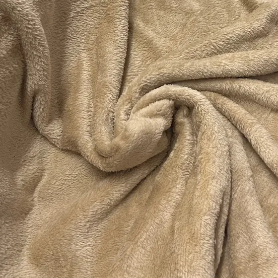Tela Polar Soft Premium Frazadas Ropa Mantas Por X  Metro Beige