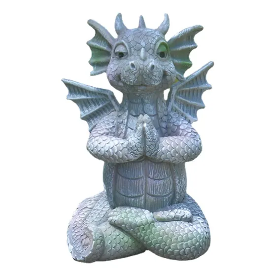 Estatua Solar Pared Dragon Para Puerta Hada Decoracion Casa