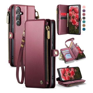 Funda Wallet Defcase Compatible Con Samsung Galaxy S24, Color Rojo Vino Funda Wallet Defcase Compatible Con Samsung Galaxy S24, Color Rojo Vino
