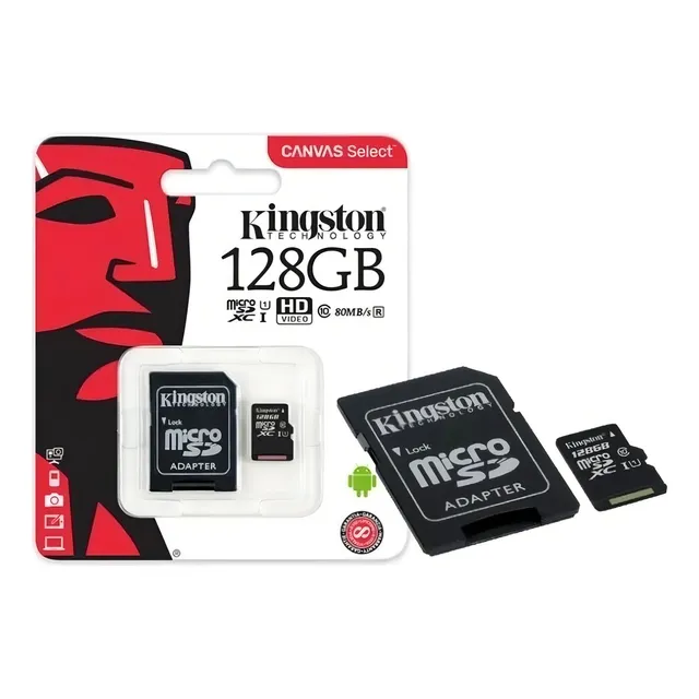 Tarjeta de memoria micro SD de 128 GB, Sdcs2, Kingston