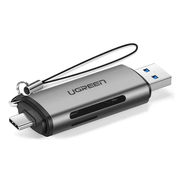 Lector De Tarjetas 2 En 1 Usb Y Tipo C Otg Micro Sd / Ugreen