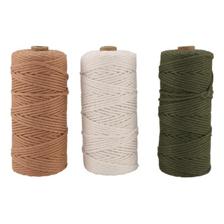 Conjunto De 3 Fios De Macramê Cordão De Algodão Para Proje Conjunto De 3 Fios De Macramê Cordão De Algodão Para Proje