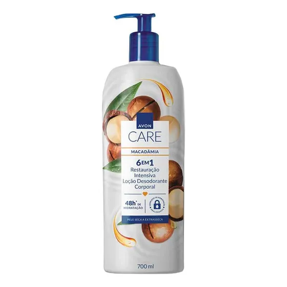 Avon Care Loção Desodorante Corporal Macadâmia 6em1 700ml