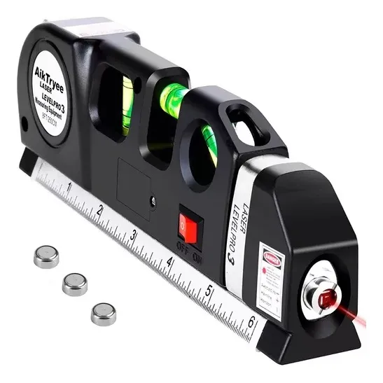 Nivel Laser Metro Tres Burbujas Alineador Multiproposito