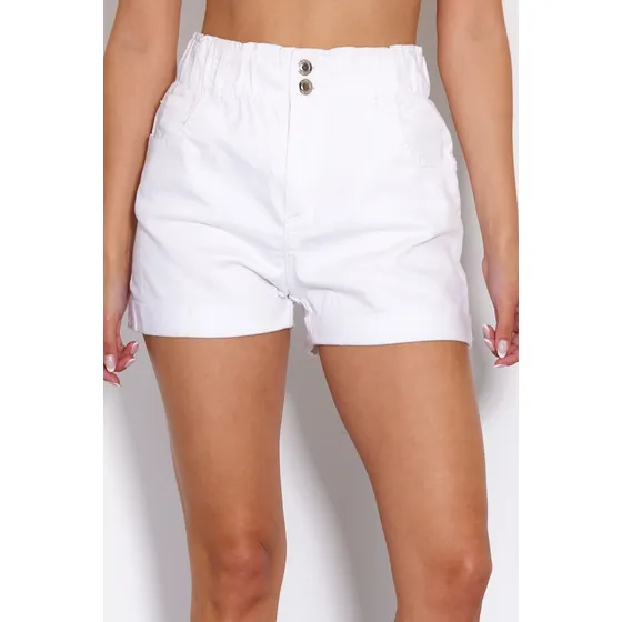 Short Baggy Elastico En Cintura Frunce Loly I Scombro