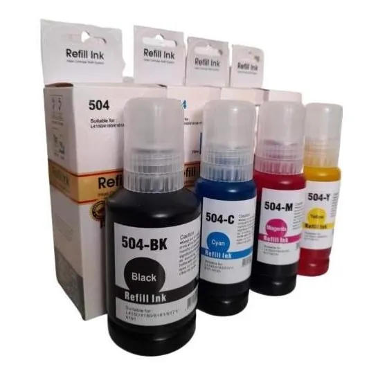 Tintas Botellas Nuevas Refill Ink 504 Epson L4150/l4160 