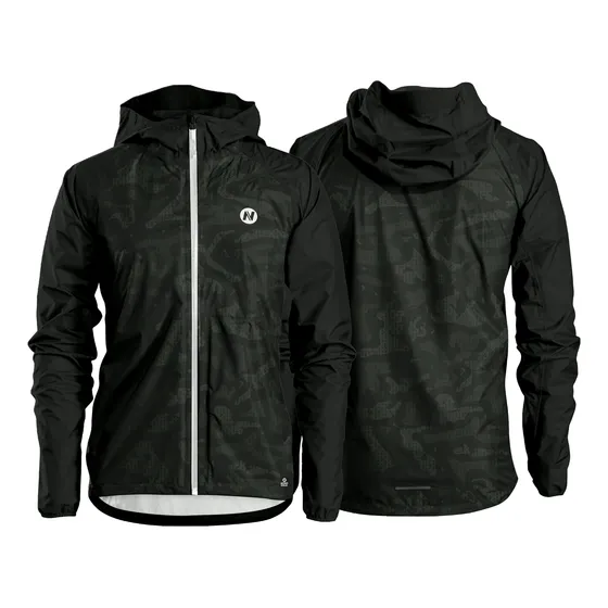 Chaqueta Cortavientos Black Camuflado