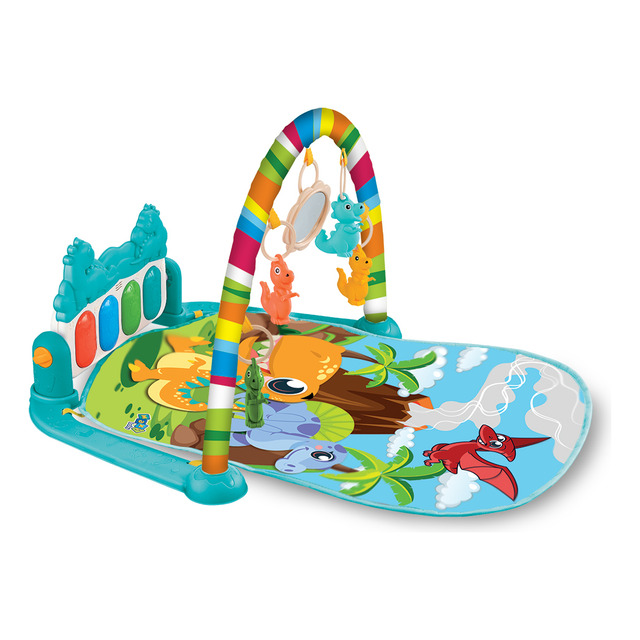 Tapete De Atividades Para Bebê Piano Funny Dino Maxi Baby Tapete De Atividades Para Bebê Piano Funny Dino Maxi Baby