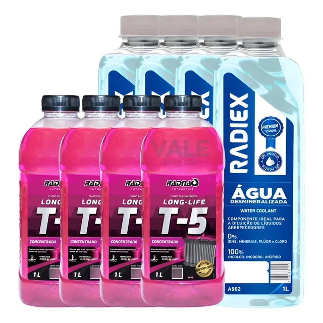  4l Aditivo Radiador Concentrado T-5 4l Água Desmineralizada
