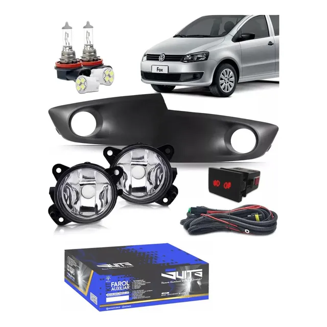 Kit Farol De Milha Neblina Fox Spacefox 2010 2011 2012 2013