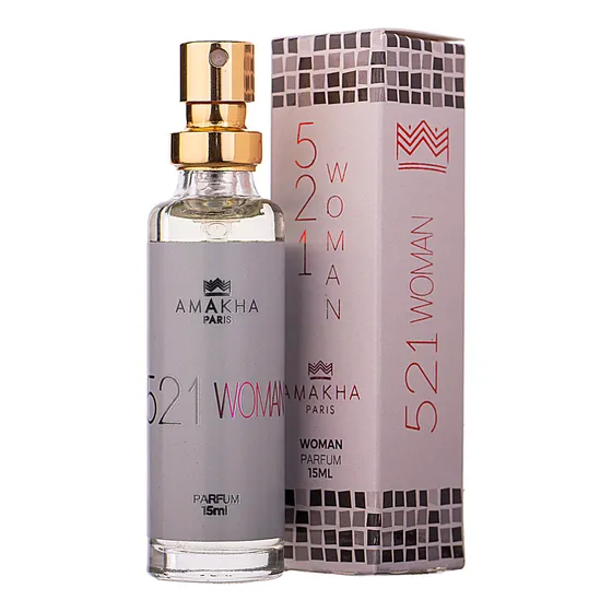 Perfume Feminino 521 Woman Amakha Paris 15ml Bolsa Ou Bolso