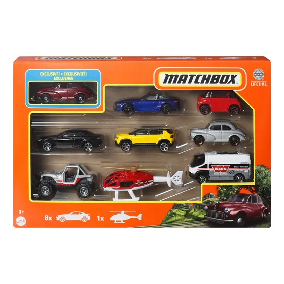 Set 9 Carritos Matchbox A Escala Modelos Surtidos