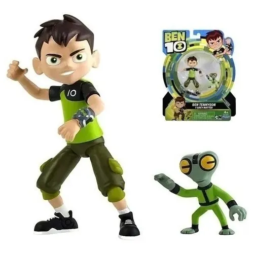 Muñeco Original Ben 10 Tennyson Y Grey Matter