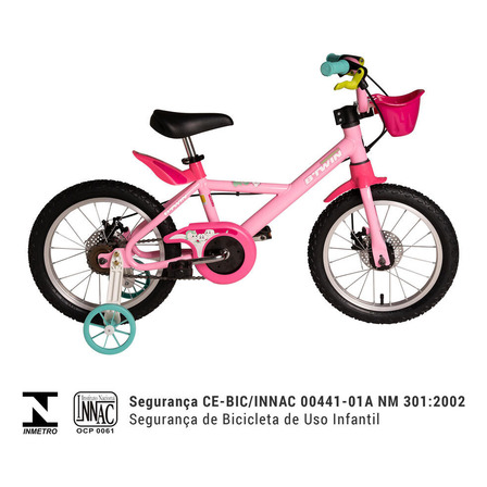 Bicicleta Infantil Aro 16 Unicórnio Btwin Bicicleta Infantil Aro 16 Unicórnio Btwin