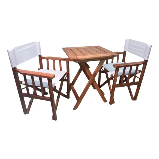 Sillones Director Madera Y Mesa Plegables Fábrica Exterior Bar Jardin